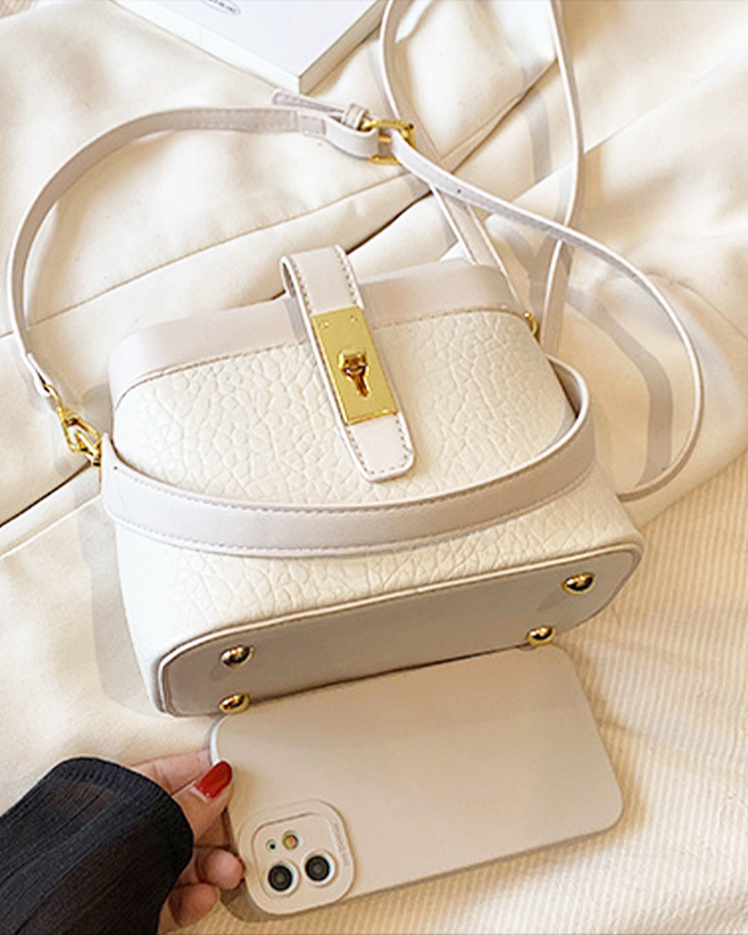 2wayワンハンドルソフトレザーバッグ PRCL906133